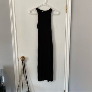 Zara micro ribbed muscle tank dress